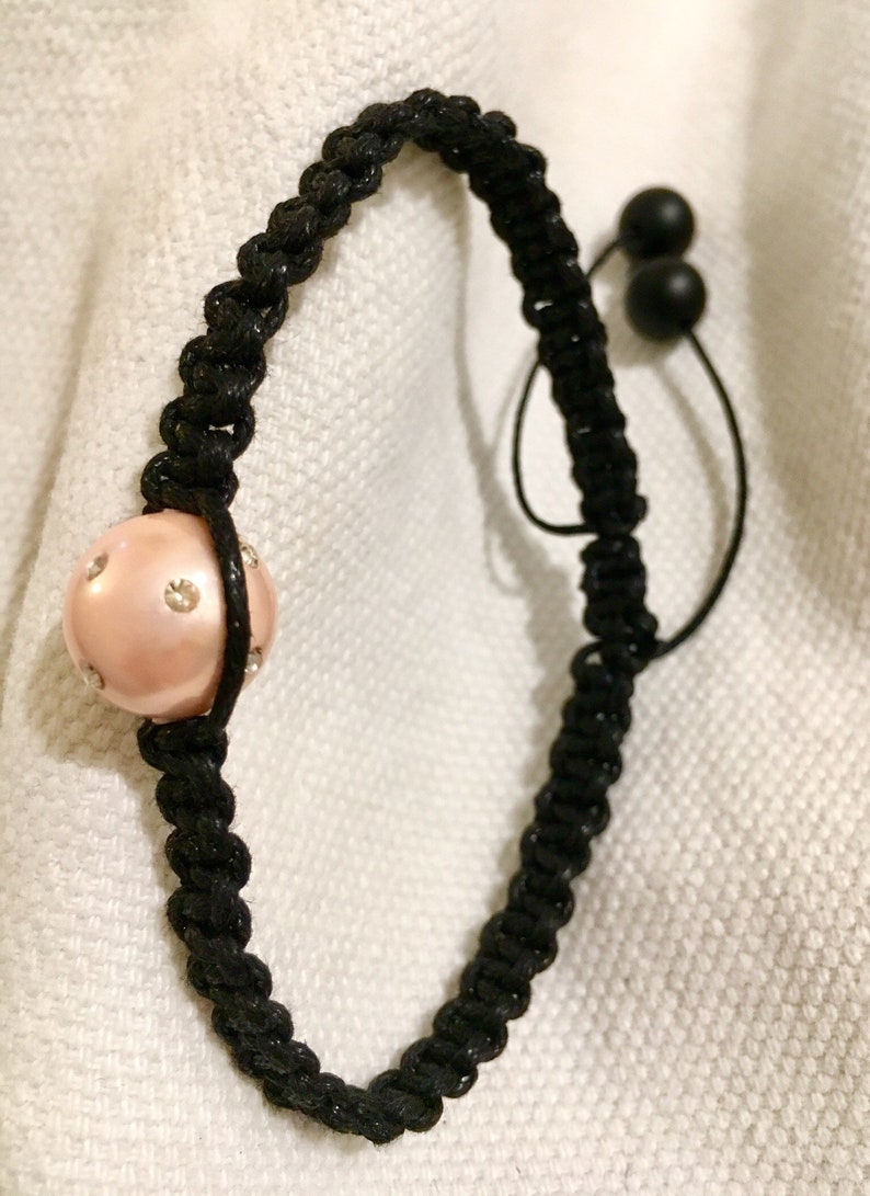 or hand painted porcelain bead fashion beaded bracelets handmade macrame bracelet jewelry Shamballa bracelet with diamantes bead