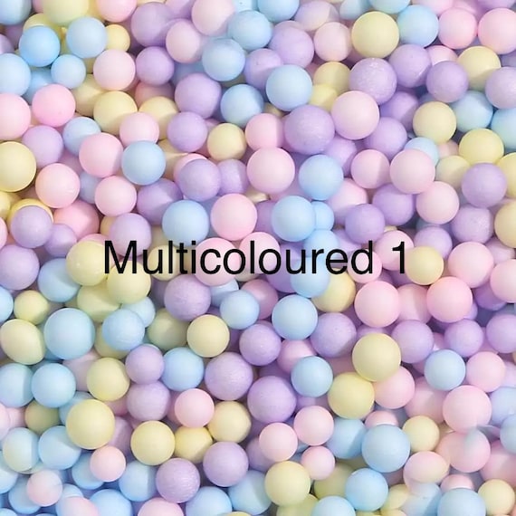 Assorted Colors Polystyrene Styrofoam Filler Foam Mini Beads Balls Crafts