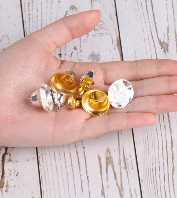 Mini Jingle Bells Gold or Silver DIY Christmas Decor Craft Supply