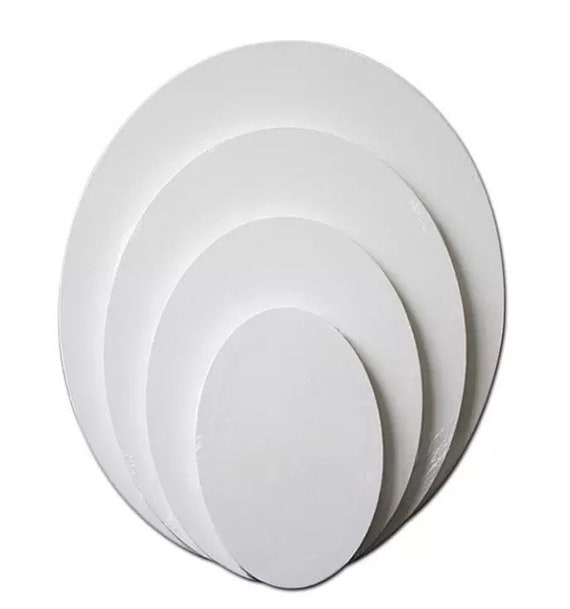 Oval Canvas on Frame - Blank and Stretched - 2 Sizes - Artist Painting Supply