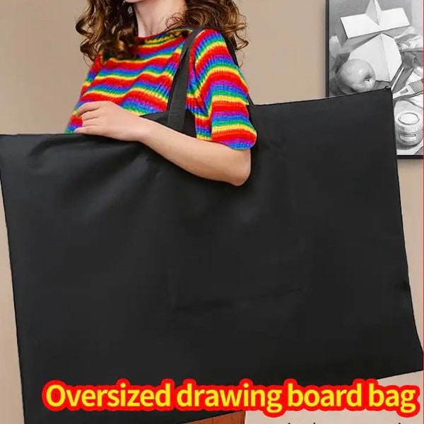 Bolsa de cartera impermeable - Bolsa de transporte de arte de tela Oxford de gran capacidad - Bolsa de estudiante de arte