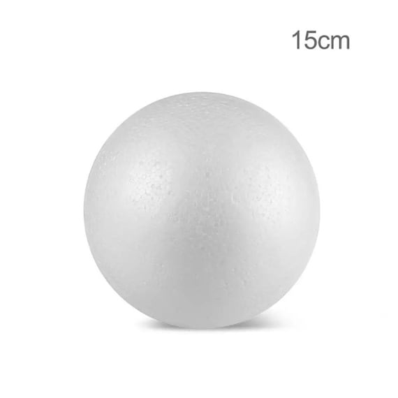 2 Pack White Styrofoam Ball 15cm - White Polystyrene Foam Shapes - DIY Home Decor