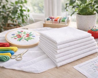White Aida Cloth for Cross Stitch – 9ct, 11ct, 14ct, 16ct, 18ct