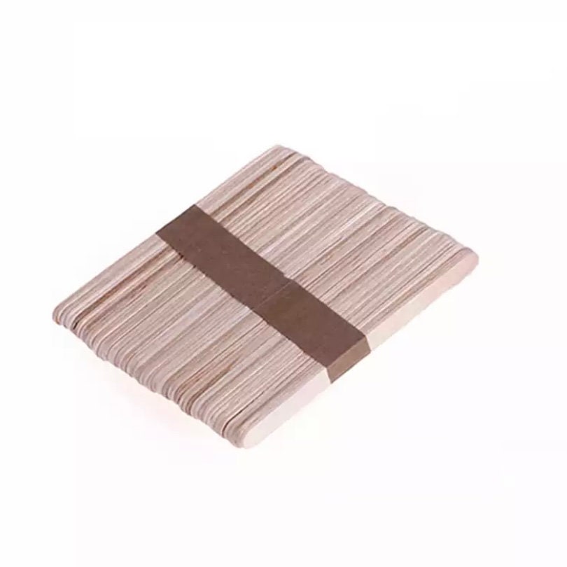50 Pack Popsicle Sticks Wood or Colourful for Crafts Wooden Flat