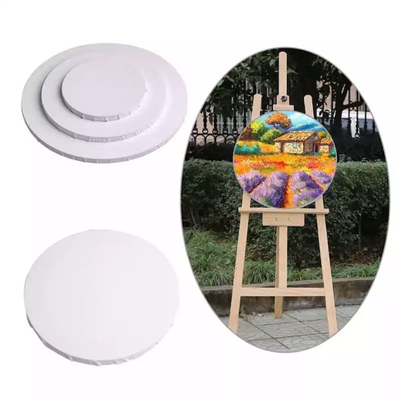 ARTIBETTER 10pcs Round Painting Canvas Panel Boards Canvas Drawing Board  Stretched Artist Canvas Canvas Painting Board for Drawing Painting DIY  Student Artists 10cm