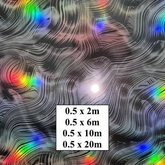 Hydrographic Water Transfer Film - Holographic Foil Water dipping Film - Metallic Hydro Dipping Print Laser #13