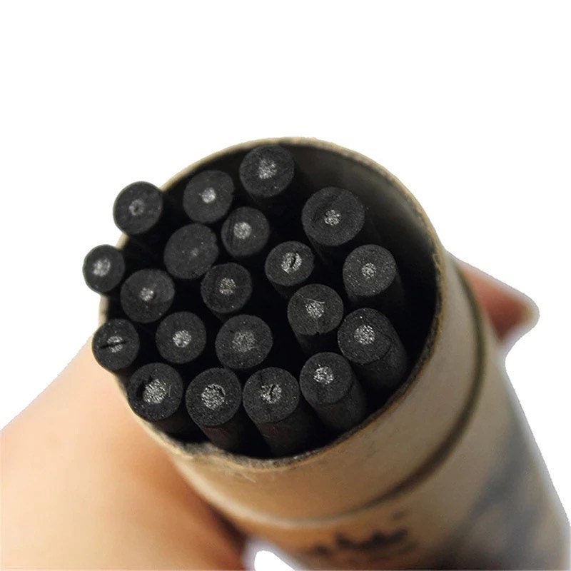 25 Pcs Artist Quality Willow Charcoal Sticks Round 5mm made in France 