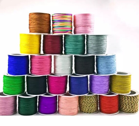 0.8mm Braided Cotton - Jewellery Cord 100m - 24 Colours