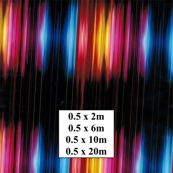 Hydrographic Water Transfer Film - Hydrographic dipping - Water Dipping Film - Hydro Dipping Print Colourful Rays