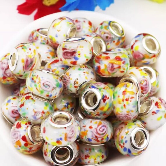 5mm Hole Round Glass Beads 10 Pack Large Hole Bead for Macrame 16mm Diameter 10 Colour Options Etsy Australia