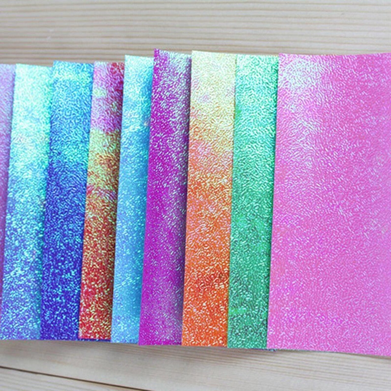 50pcs Shiny Multi Coloured Craft Paper Colour Origami Paper Etsy