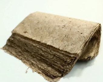 Papel de morera, hojas de papel hechas a mano, papel de caligrafía natural, papel de escritura con bordes rugosos, papel de regalo de 28 x 41 cm.