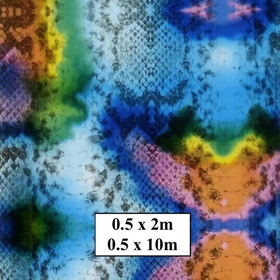 Hydrographic Water Transfer Film - Hydrographic dipping - Water Dipping Film - Hydro Dipping Print Colourful Snake Skin