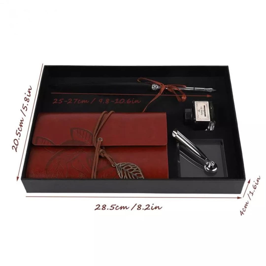 Luxury Calligraphy Gift Box - Feather Dip Pen Set - Quill Pen Set ...