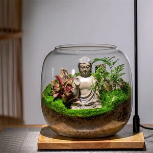 Glass Terrarium - Indoor Glass Planter - Bonsai Terrarium - Fish Bowl