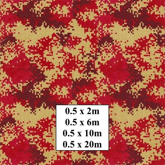 Hydrographic Water Transfer Film - Hydrographic dipping - Water Dipping Film - Hydro Dipping Print Yellow & Red Pixels