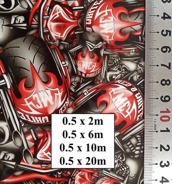 Hydrographic Water Transfer Film - Hydrographic dipping - Water Dipping Film - Hydro Dipping Print Motorbike Wheels