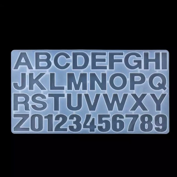 Alphabet Silicone Mould With Accessories - Letters and Numbers - Keyring Making set - Mould for Epoxy Resin Castings