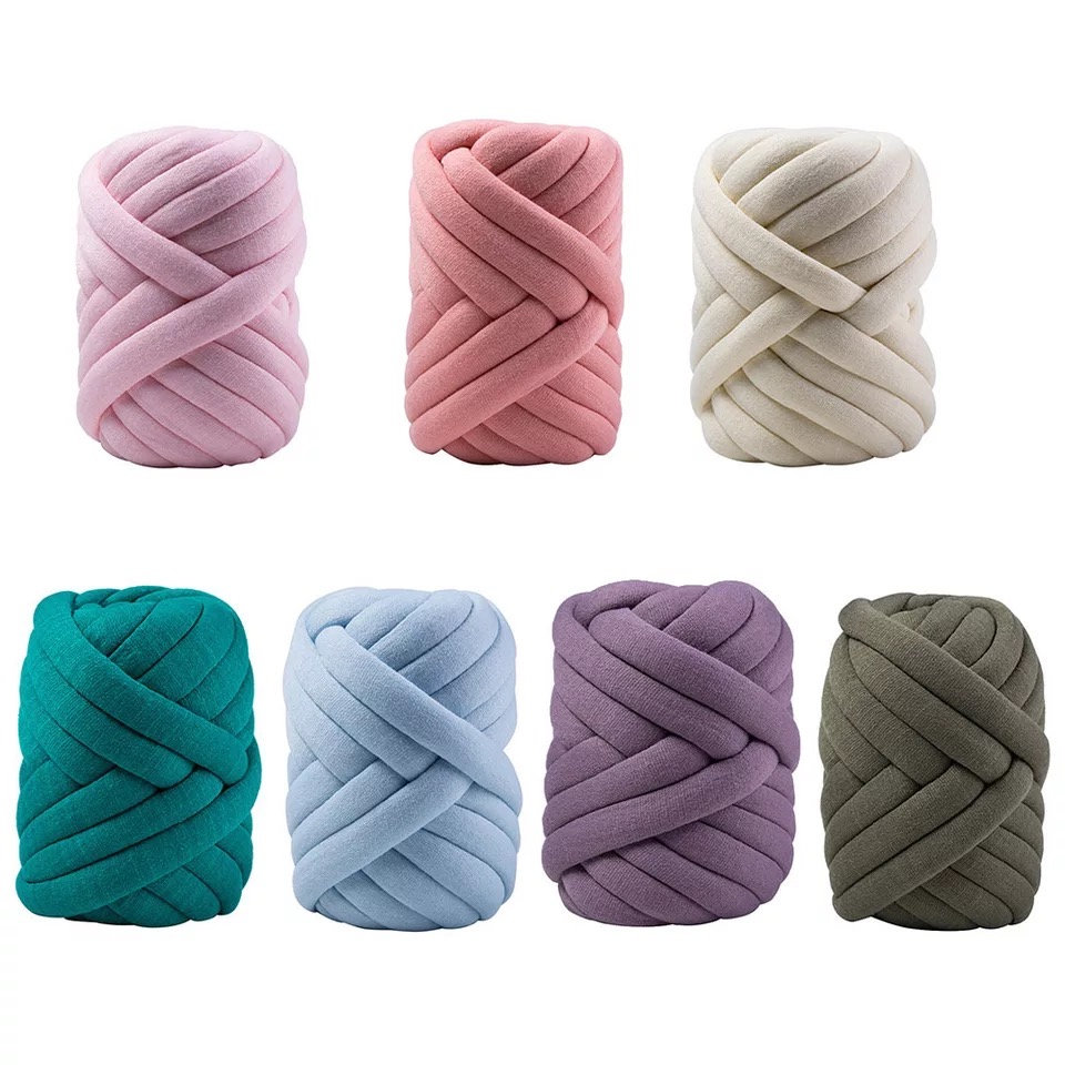 1KG Velvet Thick Super Bulky Chunky Yarn Hand Knitting Woven