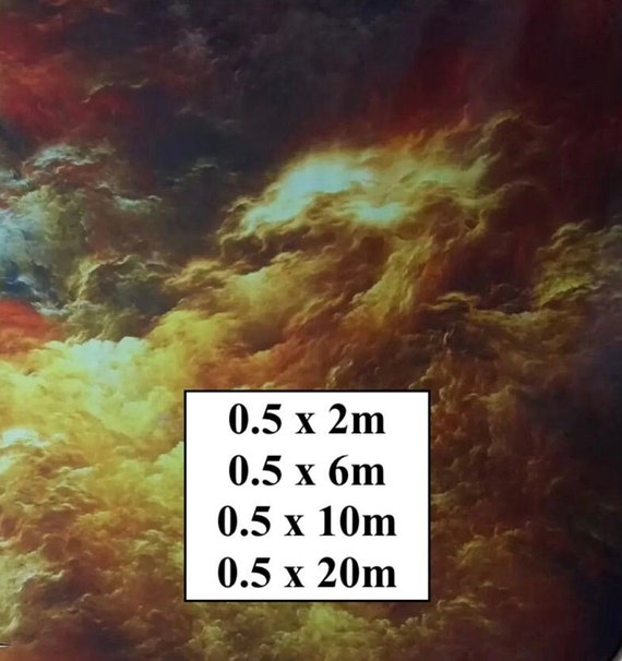 Hydrographic Water Transfer Film - Hydrographic dipping - Water Dipping Film - Hydro Dipping Print Clouds