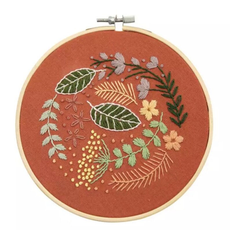 Hand Embroidery Kit for Beginners 15cm Spring new work Needlework Pr - At the price of surprise Craft DIY