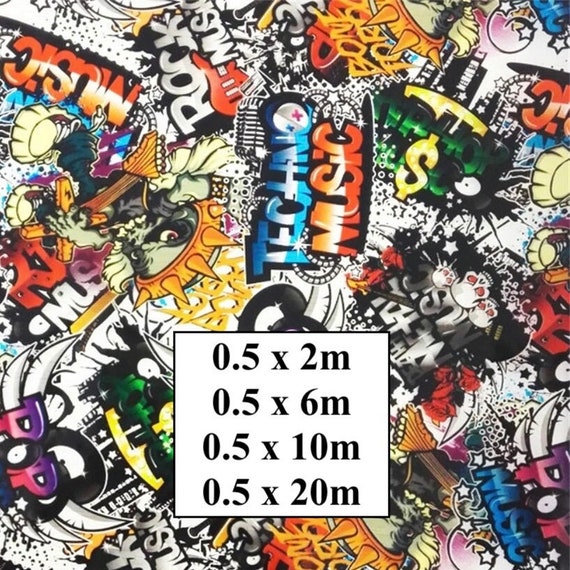 Hydrographic Water Transfer Film - Hydrographic dipping - Water Dipping Film - Hydro Dipping Print Music