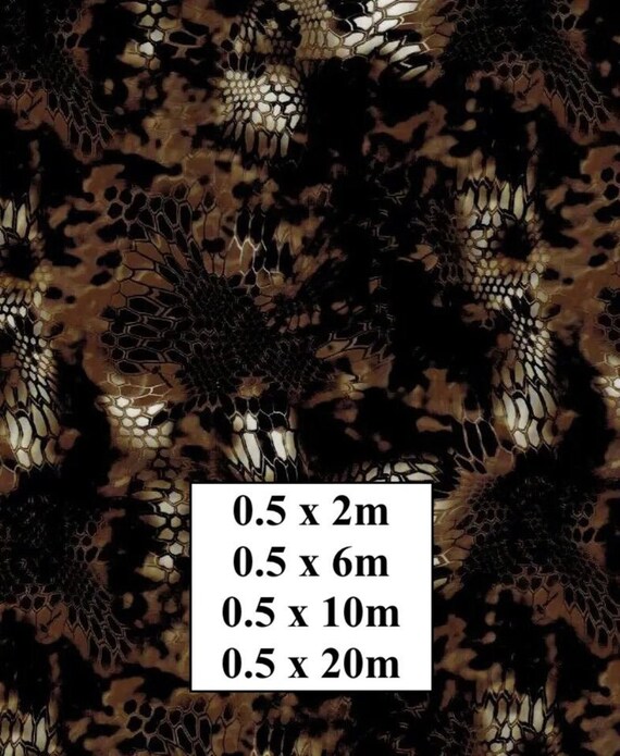 Hydrographic Water Transfer Film - Hydrographic dipping - Water Dipping Film - Hydro Dipping Print Brown Snake Skin