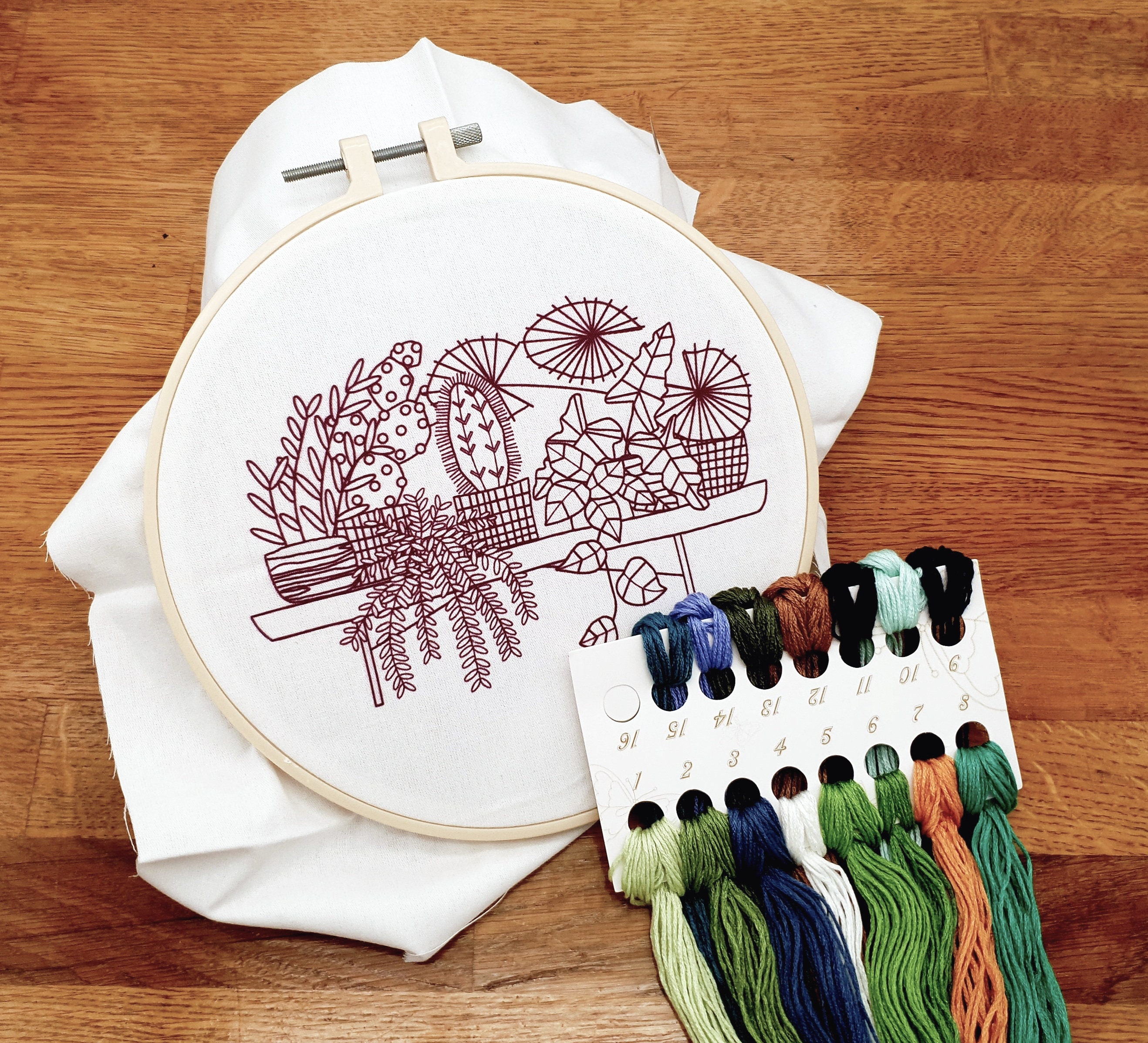 Kit de bordado a mano moderno Girl Power 20cm – MiuEmbroidery