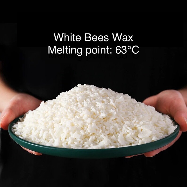 White Beeswax for Candle Making Wax Flakes 500g Melting Etsy