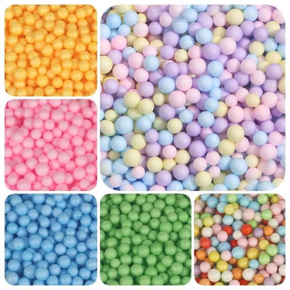 Multicoloured Mini Styrofoam Balls - Polystyrene Box Filler - 12 Colours - 2 Sizes