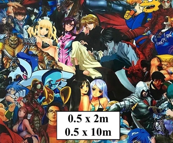 Hydrographic Water Transfer Film - Hydrographic dipping - Water Dipping Film - Hydro Dipping Print Anime