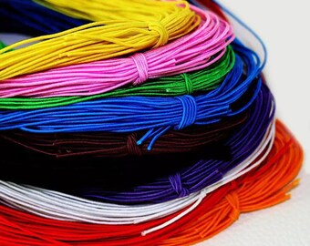 Beading Elastic Cord 1mm - 25m Stretchy Jewellery String - 10 Colours
