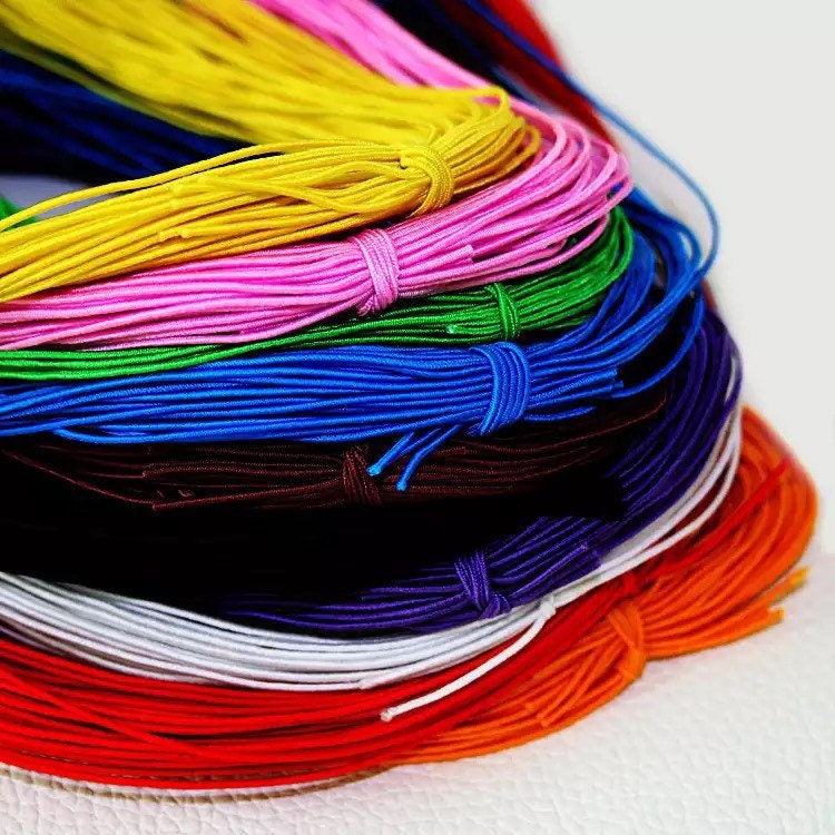 1mm Stretchy Bracelet String, Sturdy Rainbow Elastic String