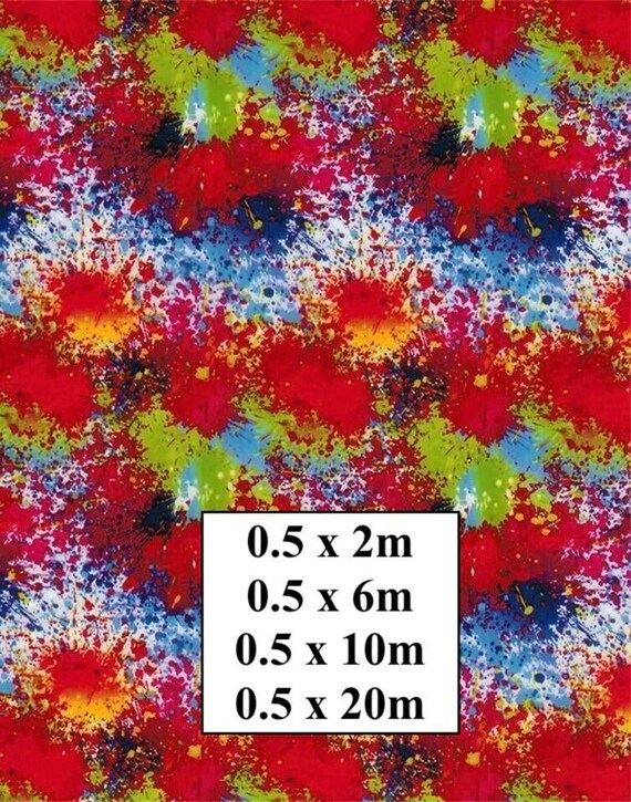 Hydrographic Water Transfer Film - Hydrographic dipping - Water Dipping Film - Hydro Dipping Print Colour Splashes