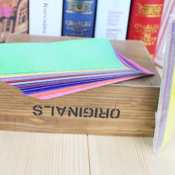 28 Pcs Carta Glitterata Per Lavoretti Iridescente Origami Colorata