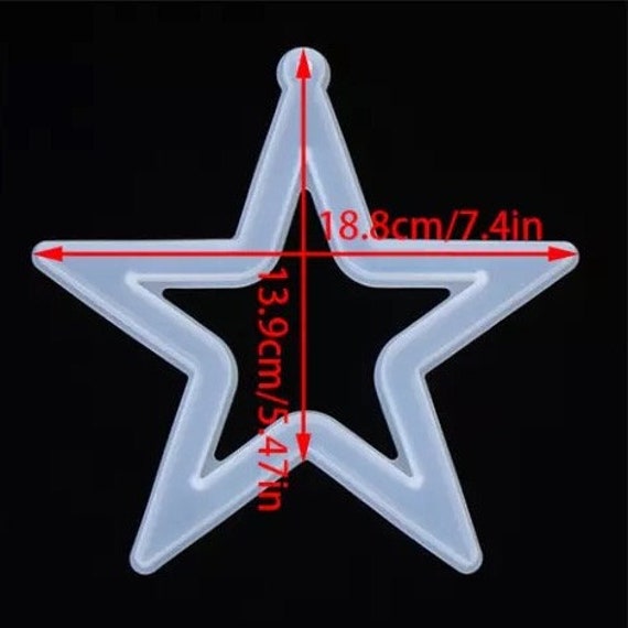 Star Silicone Mould for Hanging Ornaments - Mould for Epoxy Resin Castings