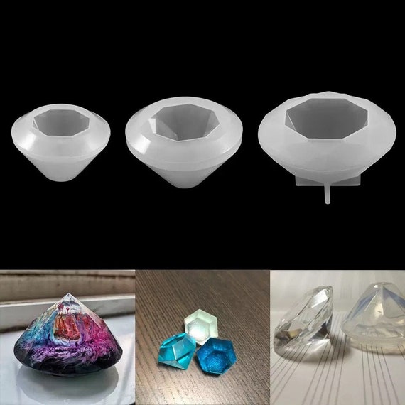 Diamond Silicone Moulds - 3 Sizes - Mould for Epoxy Resin Castings