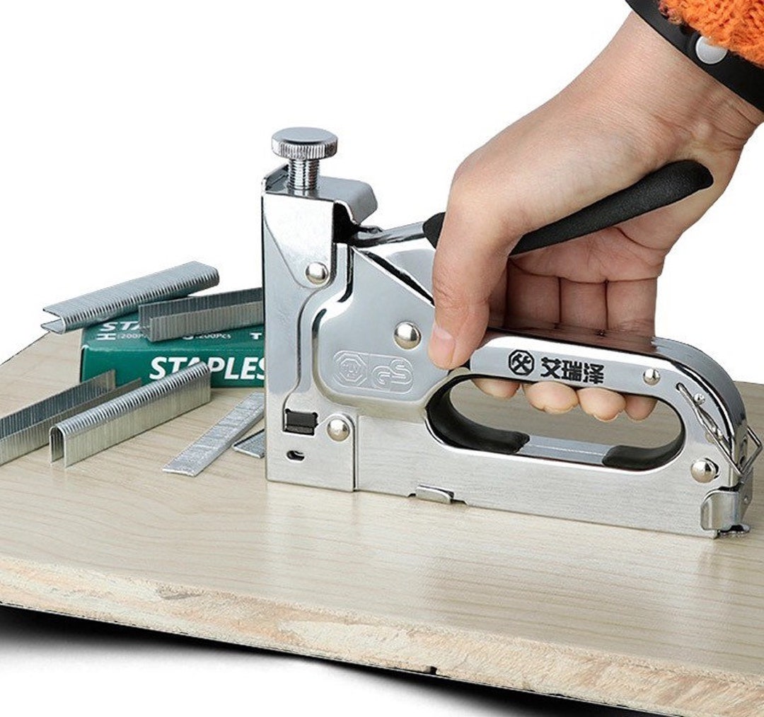 Stapler Nail Home Decoration Heavy Duty Hand Tool 3600 DIY Furniture Wood  Metal