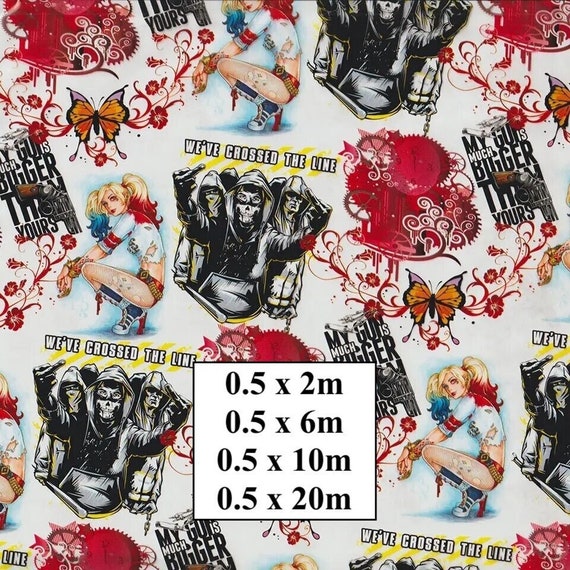 Hydrographic Water Transfer Film - Hydrographic dipping - Water Dipping Film - Hydro Dipping Print Harley Quinn