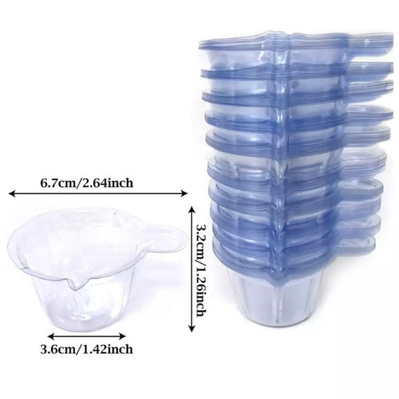 50 Pack Disposable Plastic Cups for Epoxy Resin - Epoxy Craft Accessories