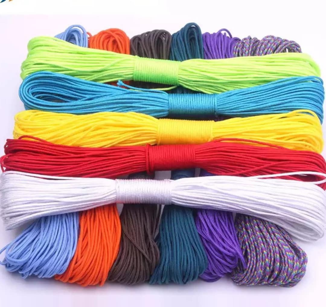 Coloured Paracord 2mm 15, 30m Length Survival Bracelet Cord Jewellery  Supply Macrame Craft -  Israel