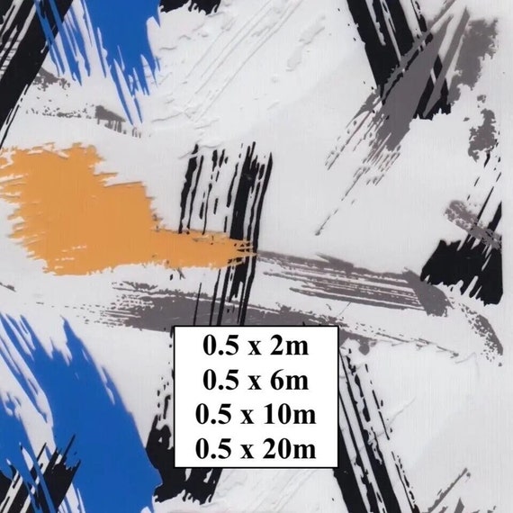 Hydrographic Water Transfer Film - Hydrographic dipping - Water Dipping Film - Hydro Dipping Print Paint Strokes