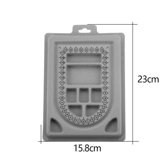 Jewellery Beading Board, Necklace Design Board with Single Channel, Bead Organiser Tray