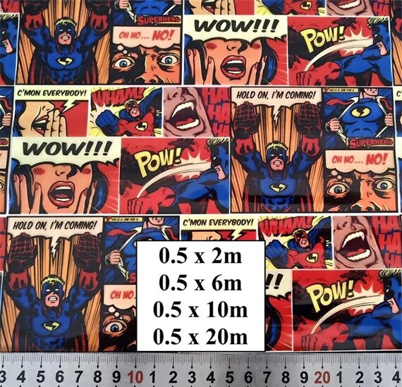 Hydrographic Water Transfer Film - Hydrographic dipping - Water Dipping Film - Hydro Dipping Print Comic Book