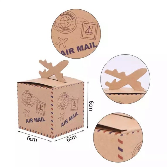Travel Kraft Gift Boxes - Candy Boxes - Jewellery Box - Wedding Favour Box - Packaging Boxes