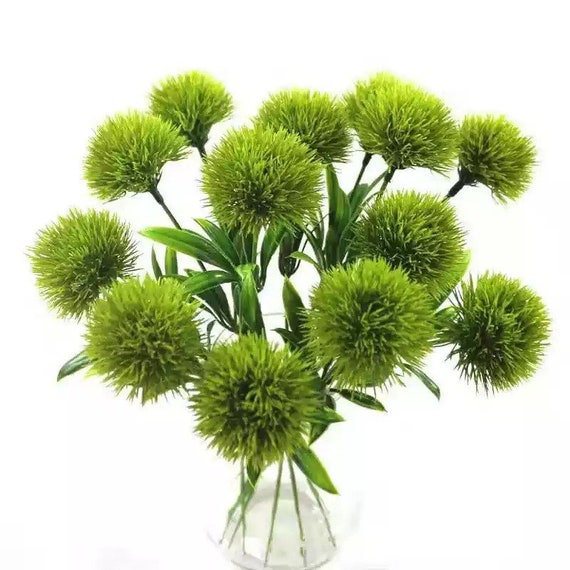 6 Pack Artificial Dandelion - Christmas Decor - DIY Wreath Making - Flower Arrangements