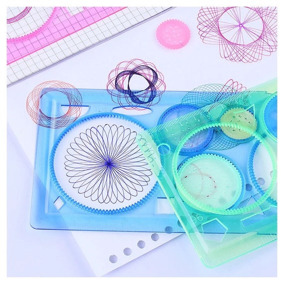 Geometry Spirograph - Drawing Stencil - Kids Template Art Crafts - Creative Kids Educational Toy - Spiral Art Stencil