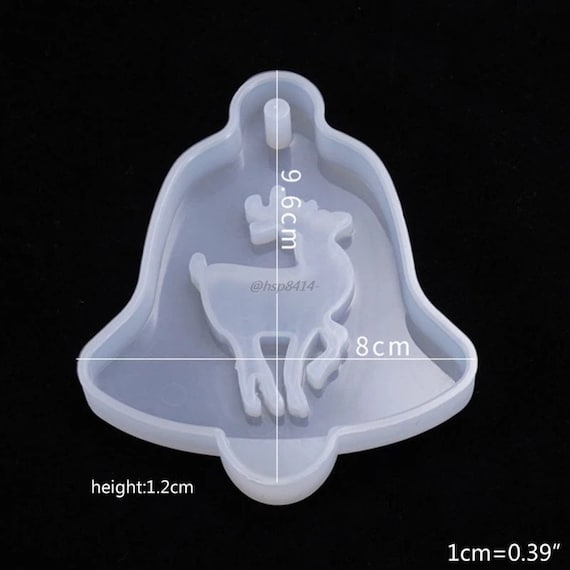 Christmas Bell Silicone Mould for Hanging Ornaments #4 - Mould for Epoxy Resin Castings