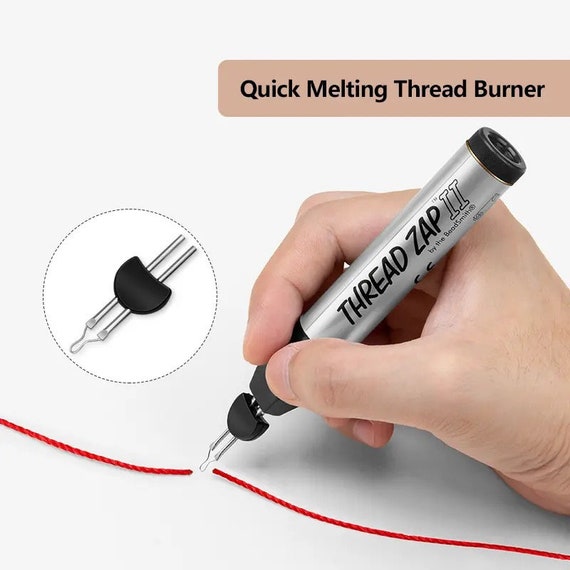 Cordless Thread Burner - Battery Operated Thread Cutter with Replacement Tip