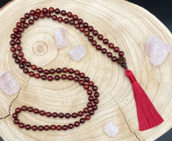 108 Mala Bead Necklace - Chakra Healing Sandalwood Necklace for Men Women - Healing Energy Bracelet
